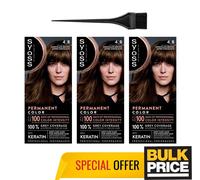 Syoss 4-8 Cioccolato Marrone Salone Qualità Professionale Capelli Colore Bulk
