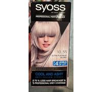 Syoss Blond Cool Blonds - Colore per capelli, 10-55, colore biondo platino, livello 3, 115 ml