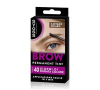 Syoss Brow Castano Chiaro (10ml), Tinta sopracciglia permanente, Tintura sopracciglia resistente ad acqua e sbavature, Colore intenso per sopracciglia per 10 applicazioni, Formula vegana