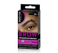 SYOSS Brow Tinta per Sopracciglia Nero Intenso (1 x 10 ml), Colorazione permanente per capelli, impermeabile, copertura totale e lucentezza durevole, durata 40 giorni e fino a 10 usi, per sopracciglia