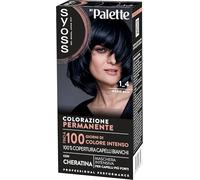 Syoss by Palette Colorazione Permanente 1-4 Nero Blu, Colorazione capelli permanente con Cheratina, Tinta capelli nero blu per 100% copertura dei capelli bianchi e fino a 100 giorni di colore intenso