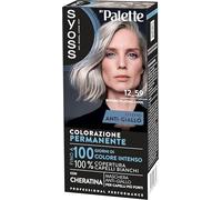 Syoss by Palette Colorazione Permanente 12-59 Biondo Platino Cool, Colorazione capelli permanente con Cheratina, per 100% copertura dei capelli bianchi e fino a 100 giorni di colore intenso