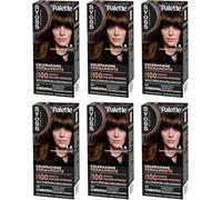 Syoss by Palette Colorazione Permanente 4-8 Castano Cioccolato, Colorazione capelli permanente con Cheratina, Copertura dei capelli bianchi e fino a 100 giorni di colore intenso, confezione da 6
