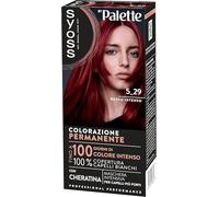 Syoss by Palette Colorazione Permanente 5-29 Rosso Intenso, Colorazione capelli permanente con Cheratina, Tinta rossa per 100% copertura dei capelli bianchi e fino a 100 giorni di colore intenso