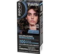 Syoss by Palette Colorazione Permanente 5-95 Castano Chiaro Freddo, Colorazione capelli permanente con Cheratina, per 100% copertura dei capelli bianchi e fino a 100 giorni di colore intenso