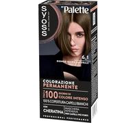 Syoss by Palette Colorazione Permanente 6-1 Biondo Scuro Naturale, per capelli permanente con Cheratina, Tinta biondo scuro per 100% copertura dei capelli bianchi e fino a 100 giorni di colore intenso