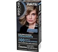 Syoss by Palette Colorazione Permanente 7-5 Biondo Chiaro Cenere, Colorazione capelli permanente con Cheratina, per 100% copertura dei capelli bianchi e fino a 100 giorni di colore intenso