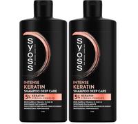 Syoss Deep Care Intense Keratin 440ml shampoo per capelli fragili (Confezione da 2)
