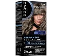 Syoss Permanent Cool Color tinta permanente per capelli con un sottotono freddo colore 6_46 Cool Dark Blond 1 pz