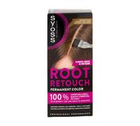 Syoss Root Retouch Ritocco permanente Nero, Colorazione permanente per 100% copertura della ricrescita capelli, Kit con crema colorante capelli e maschera intensiva con cheratina
