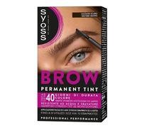 Syoss Brow Tinta sopracciglia permanente Castano Scuro, 10 applicazioni | Tintura sopracciglia resistente ad acqua e sbavature, Colore intenso per sopracciglia, Formula vegana