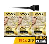 Syoss Oleo 10-50 Ash Blonde Hair Color Cream Glossy Shine senza ammoniaca...