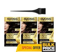 Syoss Oleo 2-10 Black Brown Ammoniaca Free Hair Color Intense Rich Glossy con...