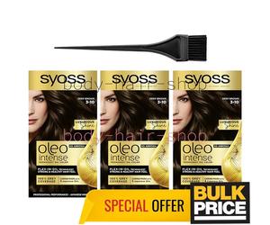 Syoss Oleo Intense 3-10 Deep Brown Hair Color Cream Salon-Style Quality...