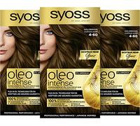 Syoss Oleo Intense Colorazione ad olio 4-60, colore marrone dorato, livello 3 (115 ml), colore permanente per capelli con olio nutriente, colorazione senza ammoniaca