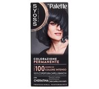 Syoss by Palette Colorazione Permanente 1-4 Nero Blu, Colorazione capelli permanente con Cheratina, Tinta capelli nero blu per 100% copertura dei capelli bianchi e fino a 100 giorni di colore intenso