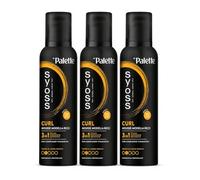 Syoss Palette Curl Mousse Modella Ricci 3 x 250 ml, Schiuma capelli ricci 3-in-1 che acconcia, protegge e ripara, Spuma capelli ricci con complesso vitaminico adatta per il 'Curly Hair Method'
