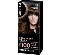 SYOSS Permanent Color 4-8 Castano Cioccolato, Tintura per capelli e maschera con cheratina per una copertura professionale dei capelli grigi, colore duraturo e cura intensiva