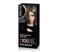 SYOSS Permanent Color 6-1 biondo scuro, tintura per capelli e maschera intensiva con cheratina per una copertura professionale dei capelli grigi, colore duraturo e cura intensiva