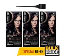 Syoss Professional 3-3 Colore Capelli Viola Scuro Grigio Copertura Glossy...