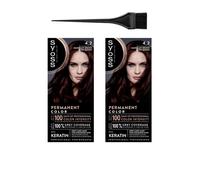 Syoss Professional 4-2 Crema Colorante Capelli Marrone Mogano Copertura 100% ...