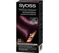 Syoss Professional Performance Coloration, 3-3 viola scuro, confezione da 3 (3 x 1 pezzo)