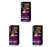 Syoss Root Retouch Ritocco permanente Castano Chiaro, Colorazione permanente per 100% copertura della ricrescita capelli, Kit con crema colorante capelli e maschera intensiva con cheratina