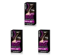 Syoss Root Retouch Ritocco permanente Castano Scuro, Colorazione permanente per 100% copertura della ricrescita capelli, Kit con crema colorante capelli e maschera intensiva con cheratina