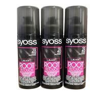 Syoss Root Retoucher, 120 ml, nero, confezione da 3