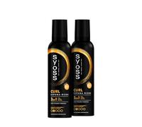Syoss - Schiuma Riccioli Flex - Ricci perfettamente definiti senza crespo - 2 pezzi da 250 ml - Capelli come appena usciti dal parrucchiere