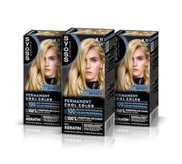 Syoss Tinta permanente per capelli da donna, colore 8.11 biondo chiaro, copertura professionale dei capelli grigi, colore duraturo e cura profonda, include maschera intensiva con cheratina, confezione