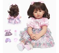 SYP Bambola-Reborn Femmine 24 Pollice 60cm Bambole Reborn In Silicone Morbido Bambino Bambole Neonato Real Touch