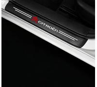 SYQCM 4 Pezzi Auto Battitacco Adesivi Soglie Porte per Citr-oen C4, Adesivo Batticalcagno Porta Auto Guardia Porta Soglia Styling Accessori