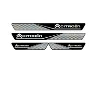 SYQCM 4 Pezzi Battitacco Auto per Citroen Jumpy III M 2016, Benvenuto Pedaliera Adesivi Soglia Auto Car Door Sill Protector Guards Anti Graffio Accessori,B