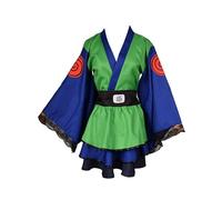 Syqiya Costume unisex anime Hatake Kakashi Kimono Suit Cosplay Verde Donna M (petto 90-92 cm)