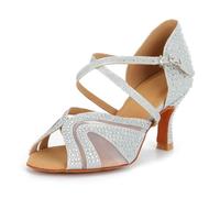Syrads Scarpe da Ballo Latino Salsa Donna Scarpe da Ballo da Sala Tango Valzer Kizomba Bachata Danze al Coperto 1050