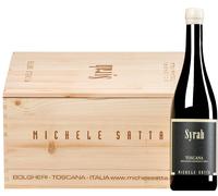Syrah Toscana IGT 2022 6 bottiglie in cassetta di legno 4,5 l