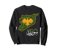 Syria Logo,Siria,Siria mappa,Bandiera della Siria. Felpa