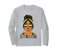 Syrian Girl New Syria Flag Syrian Girlfriend Wife Maglia a Manica