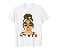 Syrian Girl New Syria Flag Syrian Girlfriend Wife Maglietta