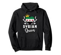 Syrian Queen Syria Flag Proud Syrian Woman Felpa con Cappuccio