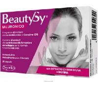Syrio Integratori Alimentari, Beauty Sy Ialuronico Integratore con Biotina per il Benessere della Pelle e con Coenzima Q10, 120 mg di Acido Ialuronico a Basso Peso Molecolare per capsula, 30 capsule
