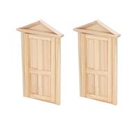 Syrisora 2 Pezzi di Bambola in Miniatura Porta 1:12 Scala 1: 16 Mobili in Scala Bambola Bambola Mini Porte in Legno di Legno Mobili Decorazioni per Bambole Decorazioni per Bambole