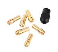 Syrisora 6 Manicotti Portapinze Versatili con Cappuccio M8*0,75, Gamma di Presa 1 Mm-3,2 Mm, Ideali per Vari Utensili Rotanti, Set di Pinze per Trapano Motore 775