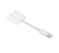 Syrisora Adattatore audio da USB Tipo C a 3,5 mm 60 W Ricarica rapida HiFi 7.1 Canali Surround Audio USB C Audio Jack Auricolare Convertitore Aux