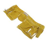 Syrisora Cintura portautensili in pelle Strumento per la lavorazione del legno Tasche multiple Fibbia a sgancio rapido Resistente all'usura Portatile Cintura in pelle Grembiule per la lavorazione del