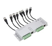 Syrisora Convertitore Cavo Video Balun Ricetrasmettitore Video Balun Passivo, 8CH HD BNC Maschio a UTP Adattatore Ricetrasmettitore Cavo CCTV Balun Video Passivo per di Telecamere