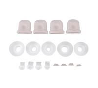 Syrisora Kit di Ricambio Indossabile per Tiralatte, Composto da 5 Valvole a Becco D'anatra e Inserti a Flangia in Silicone Sicuro per il Corpo, per Un'estrazione del Latte Efficie