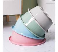 Syrisora Lavabo Rotondo in Plastica per la Casa con Design Ispessito per Grande capacità, Leggero e Resistente, Blu, 29,5x10 Cm, Adatto a Casa, Dormitorio con popolarità Pubblicitaria