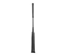 Syrisora Reiter - Frusta da equitazione, in pelle, con manico in silicone antiscivolo per corse di equitazione (nero)